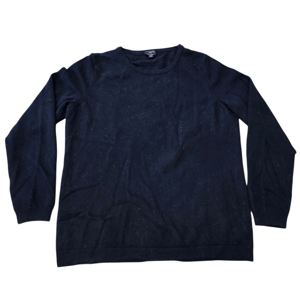 Talbots Black Cashmere Pullover Sweater. Sz  LP